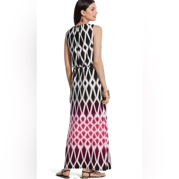 Chico’s Diamond Fade Maxi Dress Size 2 - Picture 7 of 7